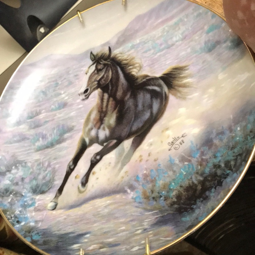 Mustang Decorative Plate Vintage Perfect